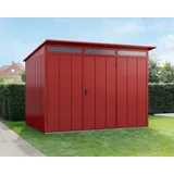 Hörmann Ecostar Gerätehaus Elegant-P 3,03 x 2,38 m Purpurrot