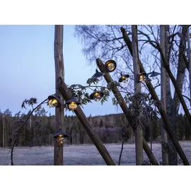 Star Trading LED-Solar-Lichterkette Globe Shade', schwarz