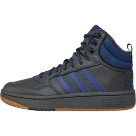 adidas Hoops 3.0 Mid Winterized Carbon / Dark Blue / Gum 45 1/3