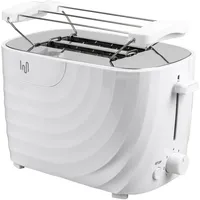 Impolio Toaster mit Brötchenaufsatz, 2 Scheiben Toaster 700 Watt