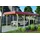 SKANHOLZ Walmdach Carport Spreewald 3,45 x 7,41 m rot mit EPDM-Dach und Pfostenanker