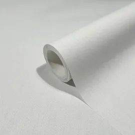 Marburg Vliestapete Textil Optik Einfarbig Modern 10,05 m x 0,53 m Weiß/Grau 47611
