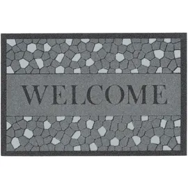 Pergamon Welcome 50 x 80 cm Schwarz/Grau