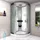 AcquaVapore D46-20M1 Komplettdusche mit Schiebetür 100 x 100 cm weiß Sicherheitsglas D46-20M1