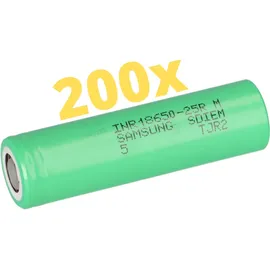 Samsung 200x Samsung INR18650-25R 3,6V 2550mAh 8C 20A