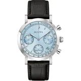 BULOVA 96B456 Herrenuhr Chronograph Classic Schwarz/Hellblau
