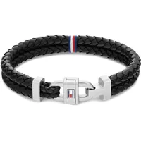 Tommy Hilfiger Armband Herren Leder Schwarz 2790361 Größe OSFA