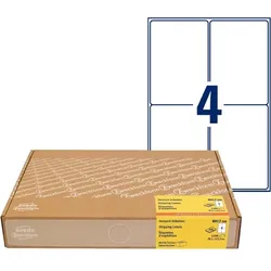 AVERY Zweckform Versand-Etiketten, 99,1 x 143,5 mm, weiß