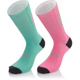 MbWear Calzino Smile Emotions, rosa/verde acqua, L/XL - L/XL