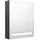 vidaXL LED-Bad-Spiegelschrank 50 cm grau