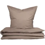 SCHIESSER Soho Uni Taupe 135 x 200 cm + 80 x 80 cm