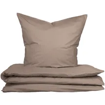SCHIESSER Soho Uni Taupe 135 x 200 cm + 80 x 80 cm