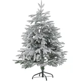 Beliani Weihnachtsbaum Bassie 120 cm weiß