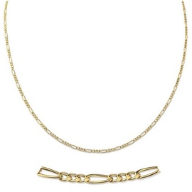 Firetti Collierkettchen »Schmuck Geschenk Gold 333 Halsschmuck Halskette Goldkette Figarokette«, Made in Germany 70909437-45 gelbgoldfarben