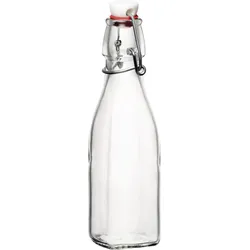 BORMIOLI ROCCO Swing Flasche mit Bügelverschluss, 4-Kant, Inhalt: 0,25 Liter