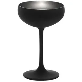 Stölzle Lausitz Elements Sektschalen 6er Set Schwarz-Silber