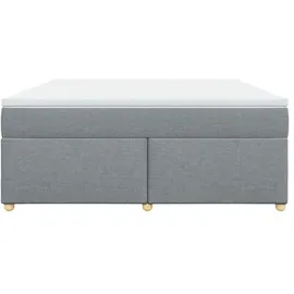 vidaXL Boxspringbett 180 x 200 cm Hellgrau