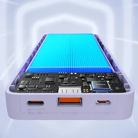 Baseus Airpow PPAP20K, Lithium Polymer (LiPo), 20000 mAh, Violett