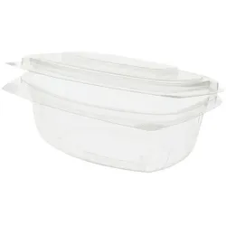 greenbox - PLA-Feinkost-Schalen 500 ml, Klappdeckel, rechteckig, 50 St.