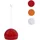 Mendler HWC-M34 1-flg. Ø 40 cm rot Kunststoff