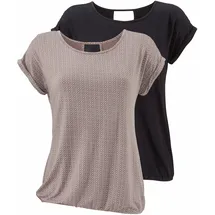 LASCANA Kurzarmshirt Mehrfarbig 32/34