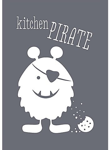 Rayher Siebdruck-Schablone "Kitchen Pirate"
