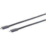 S/CONN maximum connectivity S/CONN USB Kabel Typ-C ST > Typ C ST schwarz 1,5m, 1