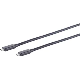 S/CONN maximum connectivity S/CONN USB Kabel Typ-C ST > Typ C ST schwarz 1,5m, 1