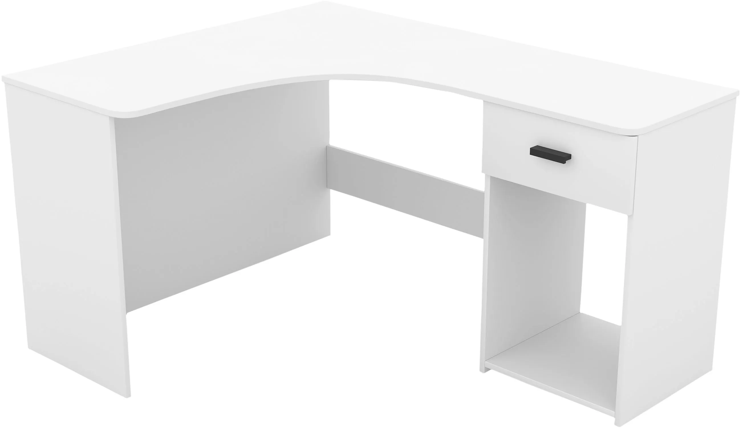 Schreibtisch INOSIGN "CORNER" Tische Gr. B/H/T: 155cm x 75cm x 125cm, weiss, weiß (weiss + weiss weiss) Breite 155