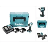 Makita Makita, DTD 154 RFJ Akku Schlagschrauber 18V 1/4" 175Nm Brushless + 2x Akku 3,0Ah + Makpac