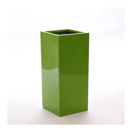 eleganteinrichten Pflanzkübel 38 x 38 x 80 cm hochglanz avocado grün