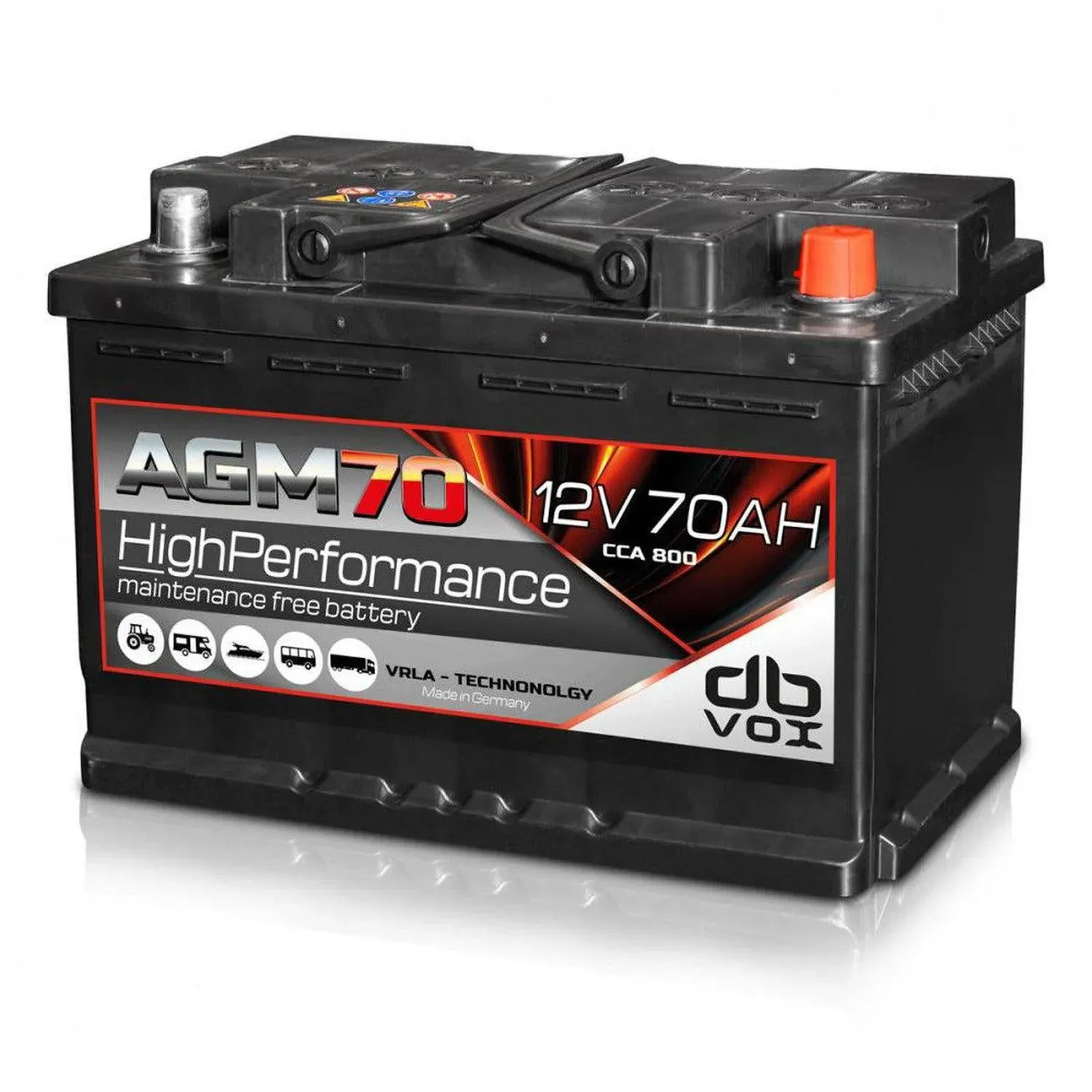dBvox AGM 70 - 70Ah AGM AGM Batterie | Masori