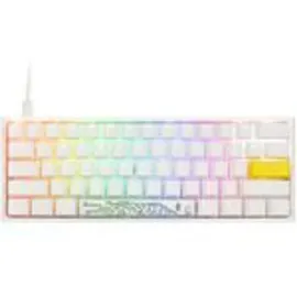 Ducky One 2 Pro Mini White Edition Gaming Tastatur, RGB LED - Kailh Red (US)
