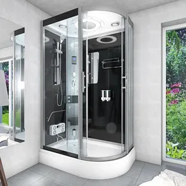 AcquaVapore Dusche Duschkabine D60-73T3R-EC Duschtempel Sauna 80x120 cm