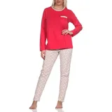 normann Pyjama Tupfen Punkte Optik Pink 36-38