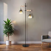 GLOBO Stehlampe Stehleuchte Wohnzimmerlampe 2 flammig BigLight