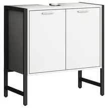 VCM Holz Badmöbel Badunterschrank Edino Drehtüren