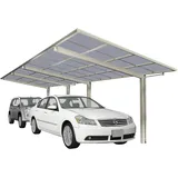 ETS Dienstleistungs und Handels GmbH alt/neu 88424 EB Ximax Carport Linea Typ 80 Tandem Edelstahl-Look