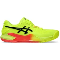 Asics Herren Gel-Resolution 9 Clay Sneaker, Safety Yellow Black, 46 EU