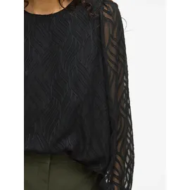 VILA Vimika O-Neck L/S Top schwarz M
