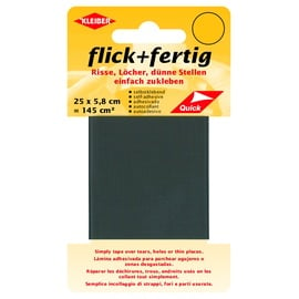 Kleiber 145 cm2 Flick und Fertig Selbstklebendes Reparaturband aus Nylon, grau