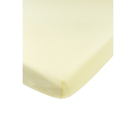 Meyco Baby Spannbettlaken Juniorbett - Uni Soft Yellow - 70x140/150cm - Einzelpackung
