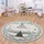 Paco Home Kinderteppich Teppich Rund Kinderzimmer Spielteppich Modern Pastell 3d Effekt, Grösse:120 cm Rund, Farbe:Creme