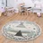 Paco Home Kinderteppich Teppich Rund Kinderzimmer Spielteppich Modern Pastell 3d Effekt, Grösse:120 cm Rund, Farbe:Creme