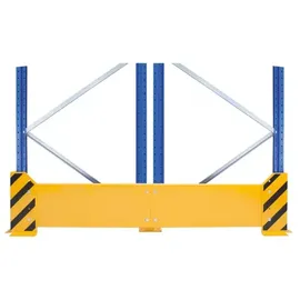 Schulte Lagertechnik Rammschutzwand für Doppelregale, 400 mm schwarz/gelb Doppelregal - Artikel: 7830493483