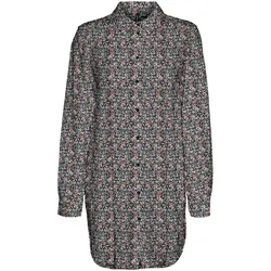 Einfaches langes Hemd - schwarz - Vero Moda