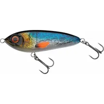 Abu Garcia Svartzonker McTracer Hybrid Jerkbait - weicher und Harter Köder zum Hecht-, Barsch- und Forellenangeln - perfekt zum Süß- und Salzwasserangeln, handbemalt, Blue Sunrise 12,5 cm