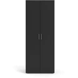 Petra Kleiderschrank 2 Türen mattschwarz.