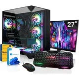 SYSTEMTREFF Gaming Komplett PC - Core i7-13700F - Nvidia GeForce RTX 5060 8GB - 32GB DDR4 - 1TB NVMe - 27 Zoll TFT - Windows 11 Pro - Desktop