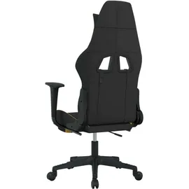 vidaXL Gaming-Stuhl mit Fußstütze Schwarz und Gelb Universal